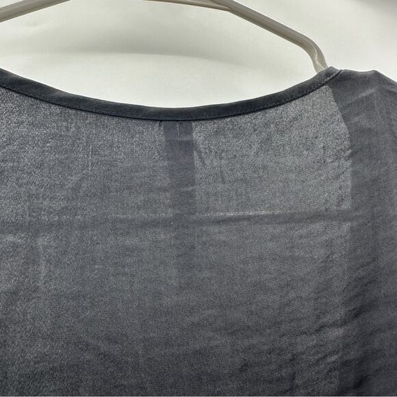 Anthropologie Yara Surplice Black Lace Wrap-Over Front Bodysuit Sz L NEW - Picture 11 of 14